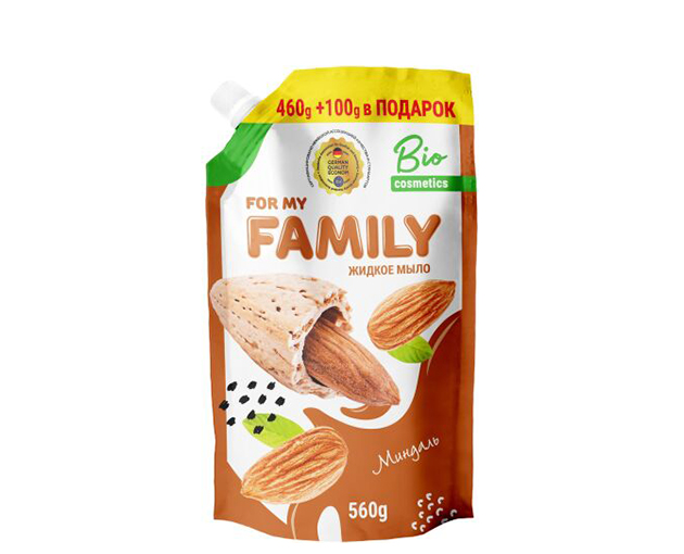 FOR MY FAMILY liquid cream soap with Almonds